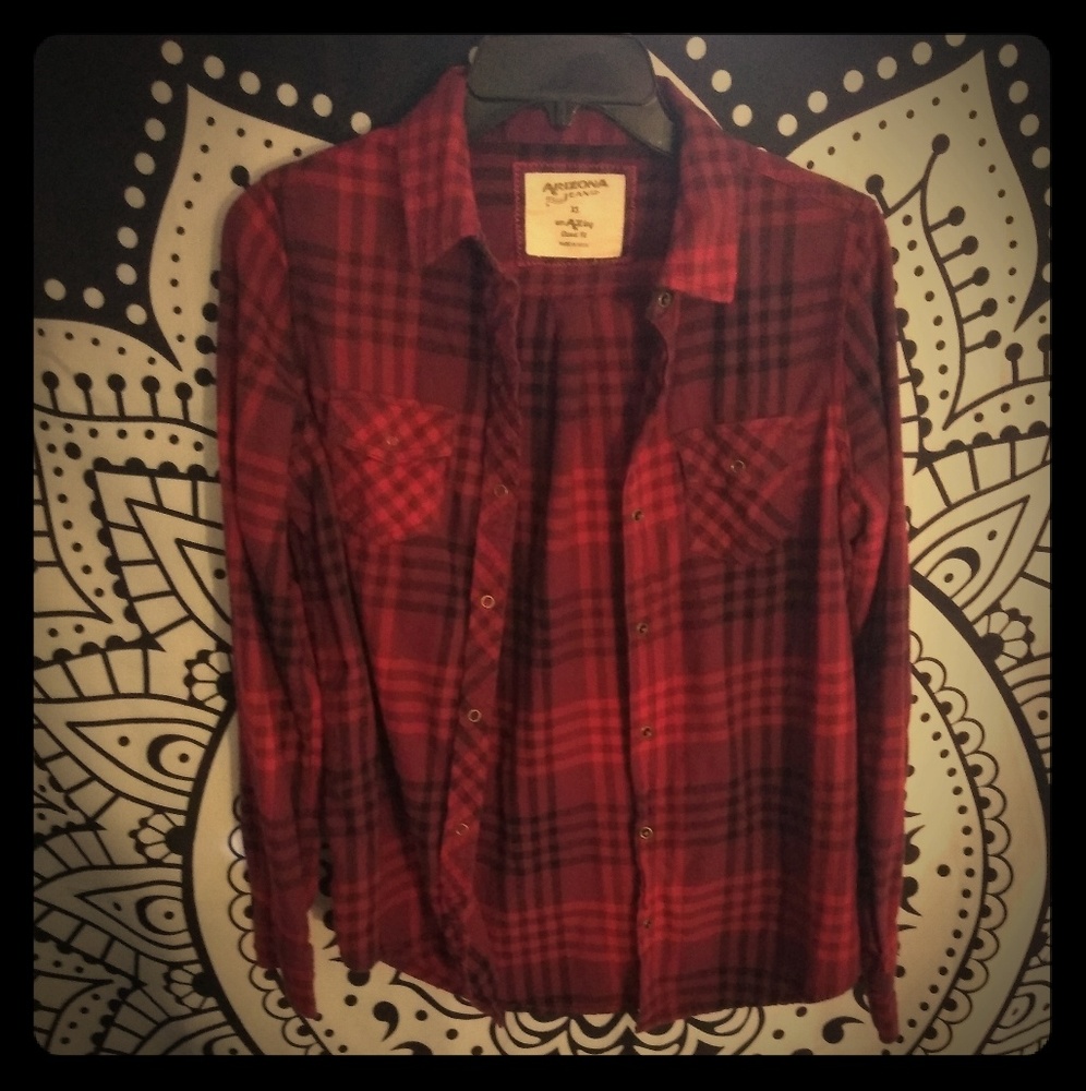 Arazona Jean Co. Dark red plaid